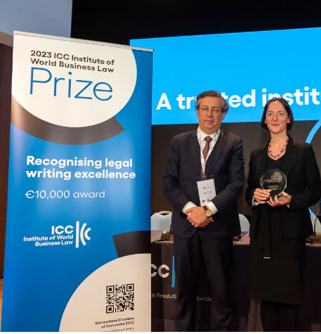 «سابرینا پیرسون-ونگر»بریتانیایی  برنده جایزه‌10 هزار یورویی موسسه قوانین جهانی‌ کسب و کارICC