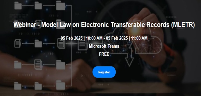 Webinar on the Model Law on Electronic Transferable Records (MLETR)